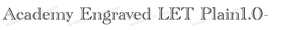 Academy Engraved LET Plain1.0字体转换